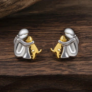 Hug & Love Two-Tone Earrings