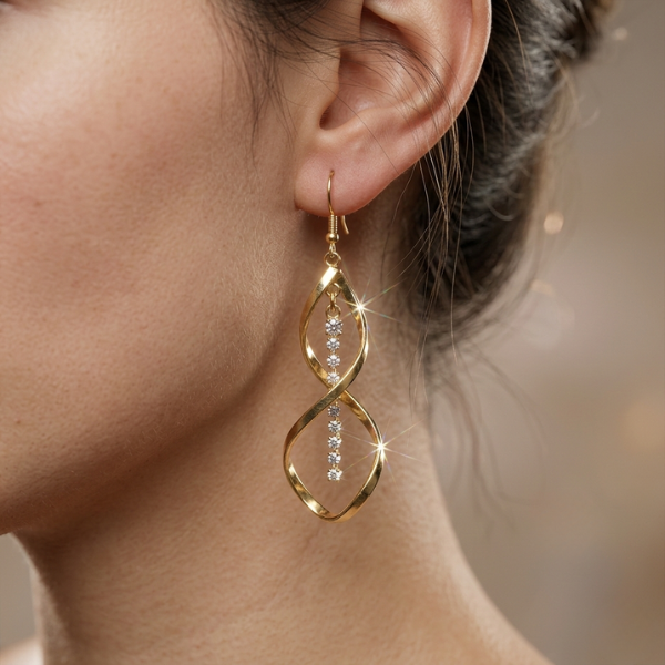 Sunbeam Spiral Earrings - Gold