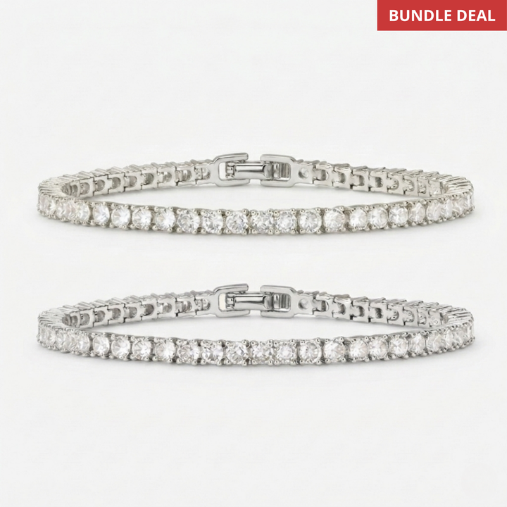 Tiffany Tennis Bracelet Set | Gold