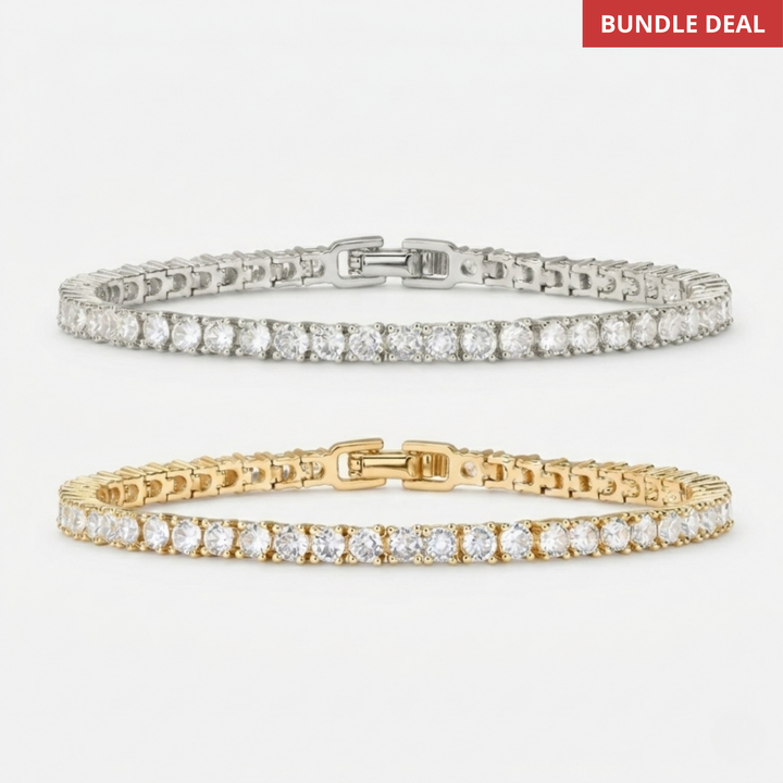 Tiffany Tennis Bracelet Set | Gold