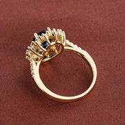 Vionne Sapphire Ring Gold