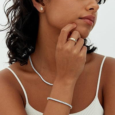 Moissanite Tennis bracelet - White Gold