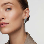 Gigi Hoops | White Gold