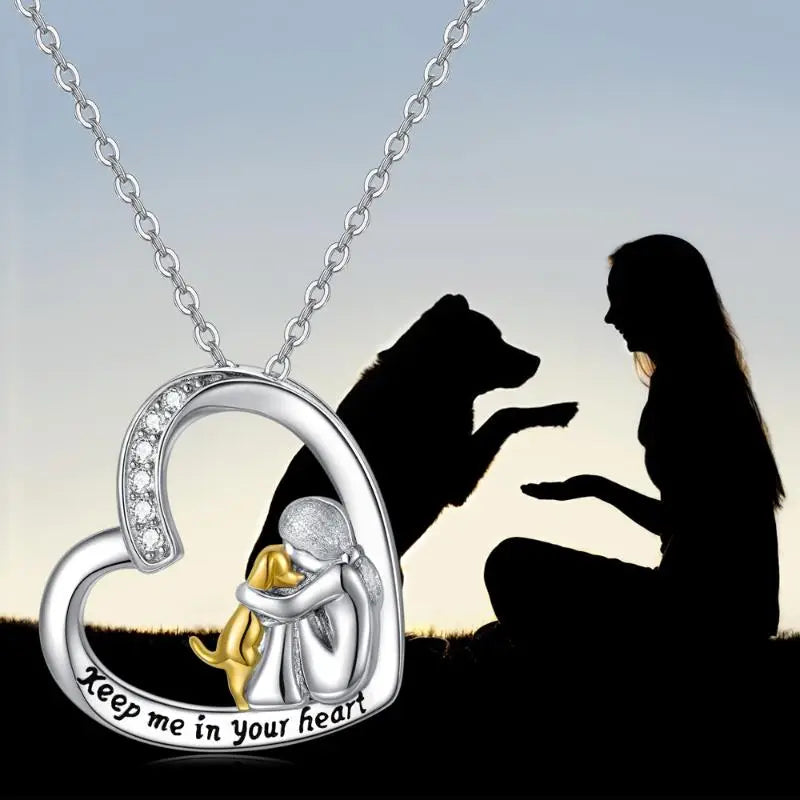 Elegant Crystal Paw Lover Necklace