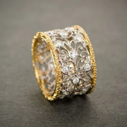 Mika - Vintage Cubic Zirconia Ivy Ring