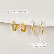 Luna Twist Earrings - Gold