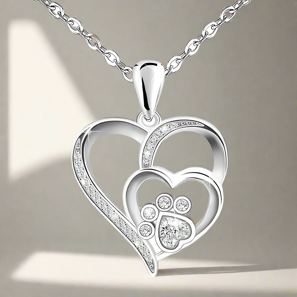 Paw Love Crystal Necklace