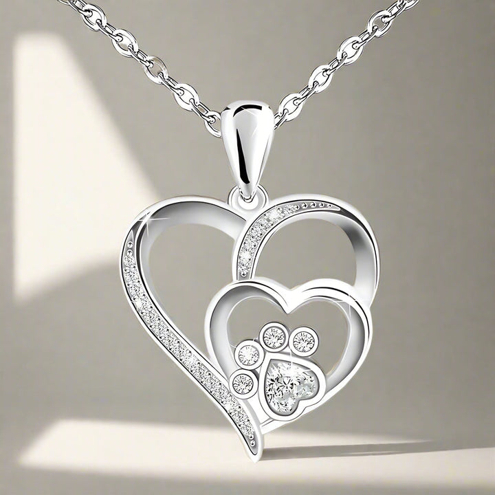 Paw Love Crystal Necklace