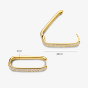 Gigi Sparkling Hoops | Gold