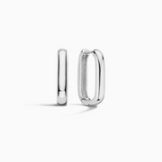 Small Gigi Hoops | White Gold