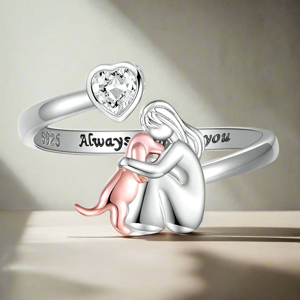 Tobby Adjustable Dog Lover Ring